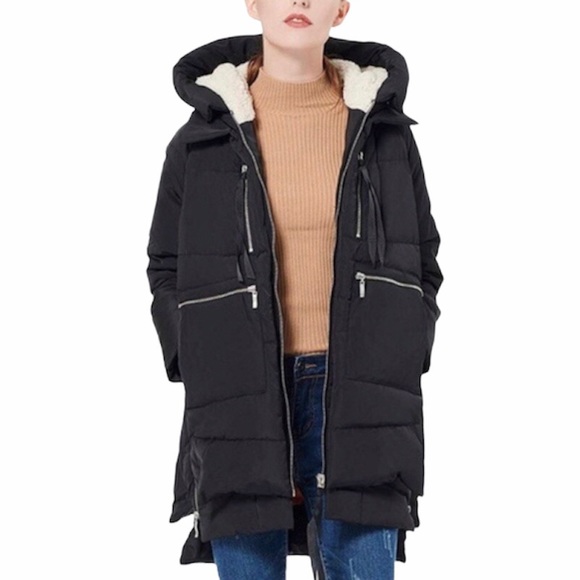 BAGATELLE Sport Puffer Jacket Utility Sherpa Hood - Picture 3 of 12